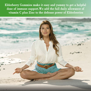 Personnalisation d'usine Goût de sureau Supplément à base de plantes Vitamines de sureau Gommes pour adultes Boost Qualité du sommeil 60 Gummies - Product Image 5