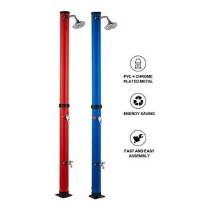 <span class=keywords><strong>Douche</strong></span> <span class=keywords><strong>solaire</strong></span> de camping de jardin en plein air de forme ronde <span class=keywords><strong>rouge</strong></span> Offre Spéciale de 20L avec lave-pieds pour la plage, la piscine et le jardin - Product Image 1