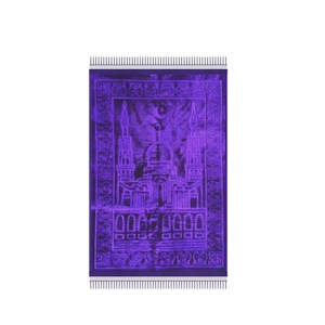 YASEEN Polyester Prayer <b>Mat</b> and Carpet Gift <b>Set</b> Embossed Muslim Style Square Thickened Knee Pads <b>Mat</b> Tufted for Home Wholesale - Product Image 1