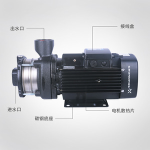 ปั๊มน้ำแบบแรงเหวี่ยง Grundfos Cm10-3 อัตราการไหล 12 ลิตรต่อนาที ระยะส่ง 51 เมตร ตัวปั๊มทำจากเหล็กหล่อ สำหรับระบบทำความร้อน HVAC - Product Image 2