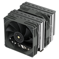 Coolleo Etian B60T ECO Classic Edition Ventilateur CPU 6 Caloducs Couvercle supérieur en métal 260W Capacité de refroidissement PWM 4pin CPU refroidisseur d'air