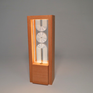 Nordic per la casa lampada da tavolo in legno luce e legno scuro sensore di tocco luce notturna ricaricabile camera da letto lampada da comodino - Product Image 3