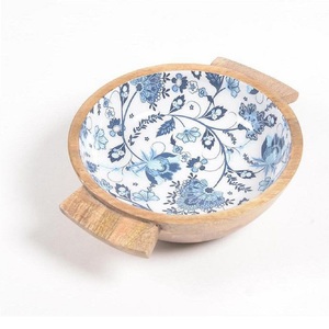 Bol à fruits en bois de forme arrondie en gros en vrac de haute qualité pour servir des aliments bol en bois d'acacia naturel - Product Image 6