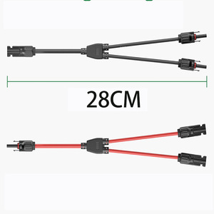 Connecteur parallèle de type Y, adaptateur de branche solaire, distributeur de câbles de panneaux solaires, prise de câble étanche à la poussière - Product Image 2