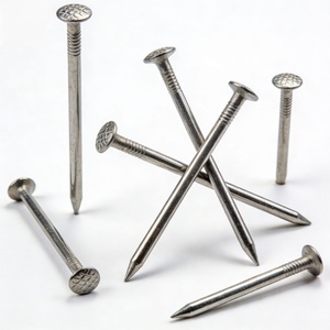 Clavos de Acero para Hormigón de 3/4''-6'', Galvanizados en Negro con Cabeza Lisa - Product Image 1