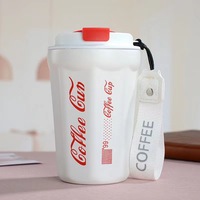 Tasse à café Portable de voyage en plein air, tasse à café en acier inoxydable multicolore de 380ml