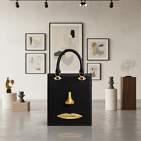 Nouveau Sac à Main Vintage à Motif Visage, Sac à Bandoulière pour Femme, Sac de Luxe Léger pour Dames, Fournisseur de Qualité, 20 cm