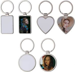 Custom Fashion Digital Photo Printing Zinc Alloy Metal Key Chains Promotion Gifts Laser Logo Sublimation <b>Blank</b> Light <b>Weight</b> - Product Image 4