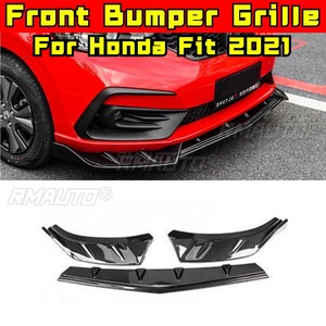 สำหรับ Honda Fit 2021-2024 อุปกรณ์ตกแต่งรถยนต์ สปอยเลอร์กันชนหน้า ลิปสปลิตเตอร์ ดิฟฟิวเซอร์ สไตล์ RS ชิ้นส่วนตกแต่งกันชน - Product Image 2