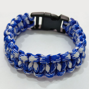 DF404 Black <b>Braided</b> Nylon Survival Bracelet Buckle Outdoor <b>Accessory</b> All Seasons - Product Image 2