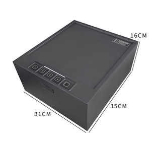 Kotak penyimpanan pistol 4 sel model besar logam, buka kunci kata sandi sidik jari, pemecah otomatis, kotak penyimpanan properti taktis - Product Image 4