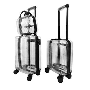 <span class=keywords><strong>Maleta</strong></span> Moderna Personalizada de Material PC <span class=keywords><strong>Transparente</strong></span> con 4 Ruedas Giratorias, Impermeable y Ligera - Product Image 3
