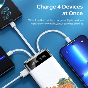 Batería Externa Mini Personalizada al por Mayor con Cable Integrado, Gran Capacidad de 10000mAh, <span class=keywords><strong>Cargador</strong></span> Móvil Compacto para Regalos Empresariales - Product Image 4