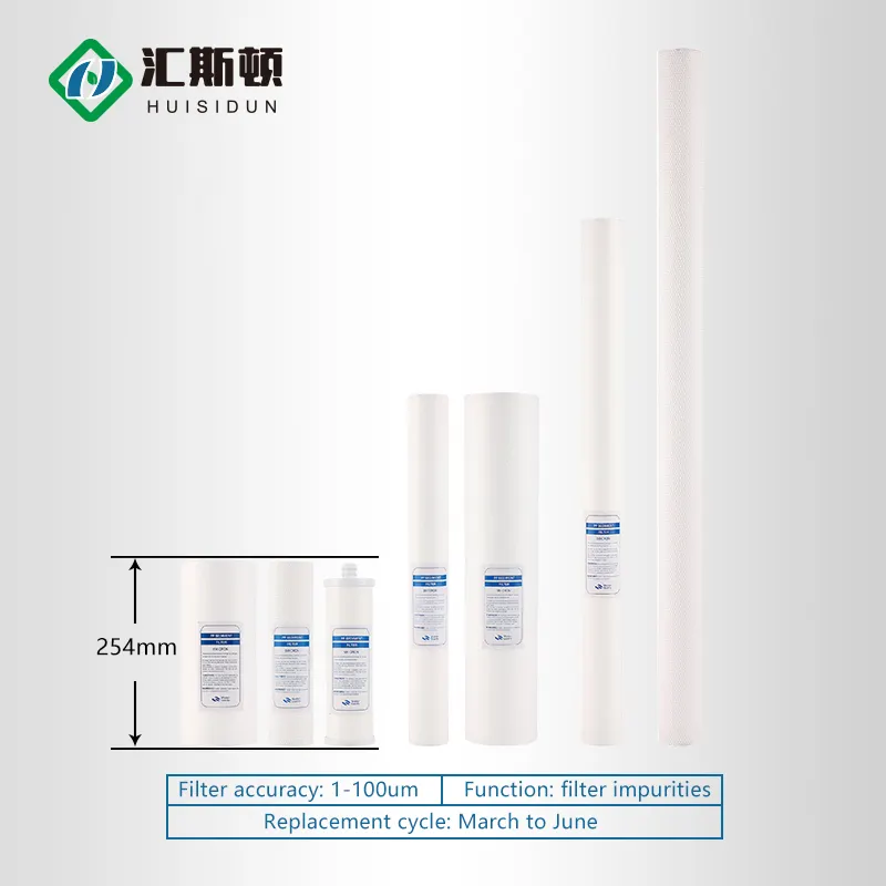 5 10 20 30 40 pollici 5 Micron filtro ad osmosi inversa per uso domestico cartuccia filtrante per acqua in sedimenti di cotone PP