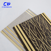 Nouveau produit Panneaux muraux intérieurs 3D et panneaux en charbon de bois Conception de persiennes PS Panneau mural décoratif PS étanche