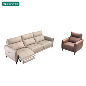 शीर्ष अनाज चमड़े में आधुनिक इलेक्ट्रिक रिक्लेयर लोवेज़ट में आधुनिक इलेक्ट्रिक रिक्लेयर लोवेज़ट 3 सीट सोफे यूरोपीय शैली लिविंग रूम सोफा सेट - Product Image 3