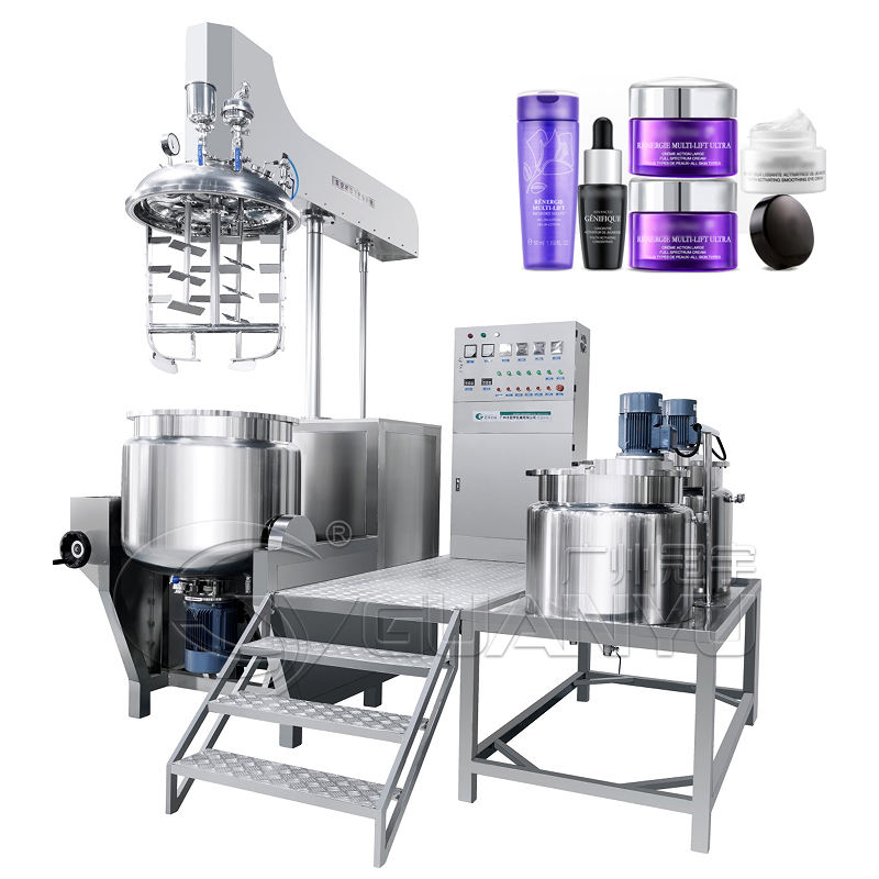 Автоматическое химическое оборудование, вакуумный эмульгирующий миксер, гомогенизирующий эмульгатор, машина для изготовления крема, сыра, майонеза