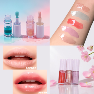Etiqueta privada Colorido Transparente Plumping <span class=keywords><strong>Lip</strong></span> Stain Gloss Hidratante No pegajoso <span class=keywords><strong>Lip</strong></span> <span class=keywords><strong>Glow</strong></span> <span class=keywords><strong>Oil</strong></span> - Product Image 2