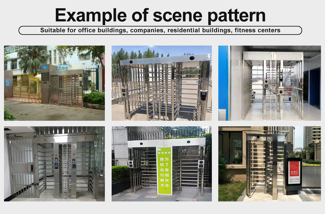 High Security Factory Swing Access Control Management Speedy Stainless Steel Gates Automatic Full Height Turnstile IP65 Face · image 5