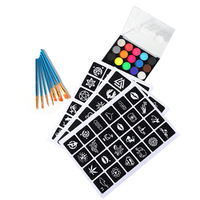 Kit de pochoirs réutilisables pour tatouage éphémère avec modèles en papier pour l'art corporel temporaire