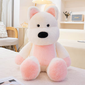 Cross-<span class=keywords><strong>Border</strong></span> West Highland White <span class=keywords><strong>Terrier</strong></span> Animal en peluche PP coton rempli chien oreiller poupée en cours d'exécution assis Style cadeau d'anniversaire jouet - Product Image 6