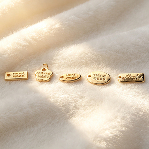 Custom Manufacture Metal Logo Tags Private Brand Sew-on <b>Labels</b> Accept Custom Design Metal <b>Name</b> Badges for Garment & Luggage - Product Image 2