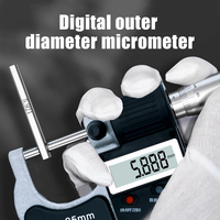 Micrómetro Digital de Alta Precisión con Pantalla LCD, Herramienta de Medición de Diámetro Exterior de 0-25 mm para Moldes CNC