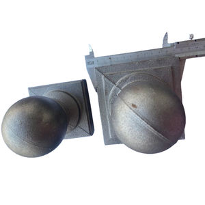 Valla de hierro Forma de bola Valla de metal Tapa superior Accesorios Barandilla Tapa de poste de acero para exteriores Tapa de tubo - Product Image 2