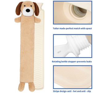 Bolsa <span class=keywords><strong>de</strong></span> Agua Caliente Multifuncional con Funda <span class=keywords><strong>de</strong></span> Peluche Súper Suave para Perros, Terapia <span class=keywords><strong>de</strong></span> <span class=keywords><strong>Calor</strong></span> <span class=keywords><strong>de</strong></span> Lujo, 2L, Caucho Natural Puro - Product Image 2