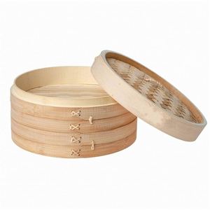 Cuiseur à œufs en silicone de haute qualité, design bambou, 2 niveaux, 12 pouces, avec recette, ensemble de cuiseurs modernes - Product Image 3