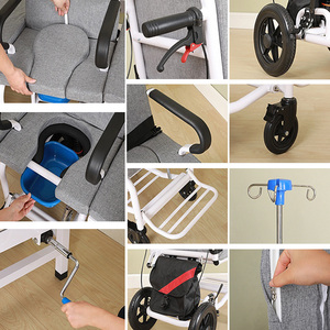 Cama de cuidado de enfermería de hospital manual multifunción con función de transferencia de silla de ruedas para pacientes paralizados ancianos - Product Image 5