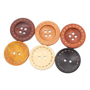 Áo Sơ Mi Nam May Vá 2 4 Lỗ Bằng Gỗ Nút Gỗ Tròn Khắc Laser Tùy Chỉnh Lạ Mắt - Product Image 5