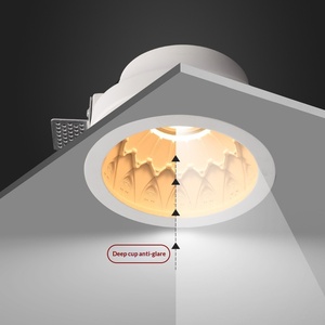 Lampe artistique en plâtre pour salon, chambre à coucher, salle à manger, bureau, projecteur anti-éblouissement, source de lumière COB, CRI 95 - Product Image 1