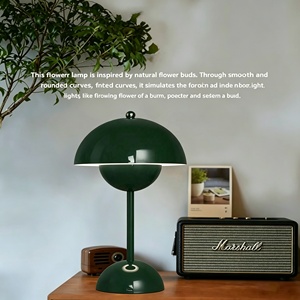 Portable <b>LED</b> Flowerpot <b>Table</b> Lamp Built‑in Battery Touch Dimmable Mushroom Night Lamp - Product Image 3