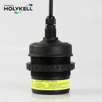 Sensor Level Cairan Air Ultrasonik Holykell Ip65 Harga Sensor Tangki Air 20 Meter 5m 10m 4-20ma 0 10v Output Rs485