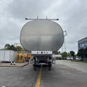 Semi-remorque citerne isotherme 3 essieux 46 m³ en aluminium/acier inoxydable de qualité alimentaire pour le transport d'huile comestible, de carburant et d'asphalte - Product Image 3