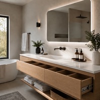Meuble-lavabo flottant moderne AMAZBUILD pour projets d'appartements