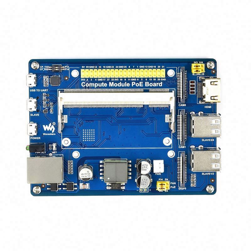 Плата расширения PENPOS Rasp CM3 +/CM3/CM3L IO для вычислительного модуля Rasp 3/3 Lite