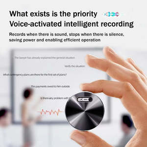 Enregistreur audio portable Q37/A6/A30/M29 en forme de collier, dictaphone à longue autonomie, activation vocale, enregistrement vocal à un clic, avec fonction clé USB - Product Image 6