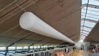 Conduit d'air en tissu flexible pour l'élevage 10m pour la ventilation refroidissant les halls de gymnases d'hôpitaux disponibles Rectangle carré