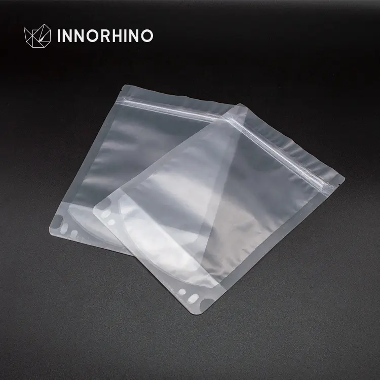 Kunden spezifische Stand Up Pouch Clear Mylar Beutel Tasche Geruchs sicherer Druck verschluss für Kleidung Süßigkeiten Großhandel INNORHINO