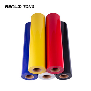 Film imprimable en PVC HTV Flex Flock PUFF Renlitong, rouleaux de vinyle thermocollant PVC de haute qualité pour l'impression sur vêtements - Product Image 1