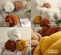 Hot Round Sofa Home Handmade Ball Sherpa Choice Haushalts knoten Ball Kissen Home Decoration Kissen Throw Pillow