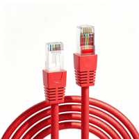 Kabel Ethernet Cat8 Premium SFTP SSTP Terproteksi Bersertifikasi CE Konduktor Tembaga Murni untuk Data Kecepatan Tinggi 40Gbps 2000MHz