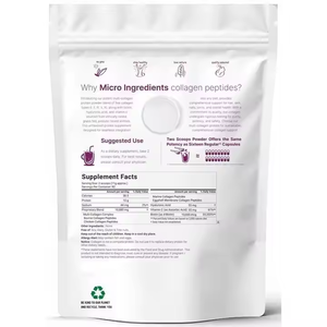 Poudre de peptides de collagène multi-sources sans saveur 2 lb avec biotine et vitamine C - Product Image 2