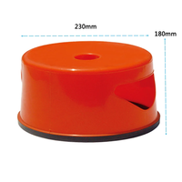 Tabouret rond au toucher doux pour la chambre d'enfant, bords arrondis lisses, plastique sans BPA, sûr pour les enfants