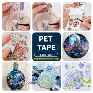Fabricante de Rollos de Pegatinas Personalizadas de Alta Gama para Scrapbooking, Cinta PET Mate con Corte Kiss Cut y Etiqueta Circular - Product Image 6