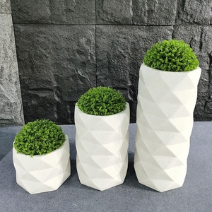 Macetas de Fibra de Vidrio de Diseño Nórdico, Grandes, para Decoración de Jardín, Macetas de Pie para Interiores y Exteriores - Product Image 4