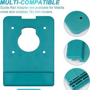 Adaptateur de rail DIN pour routeur Makita XTR01Z RT0700C RT0701C, prise ABS, utilisation domestique - Product Image 3