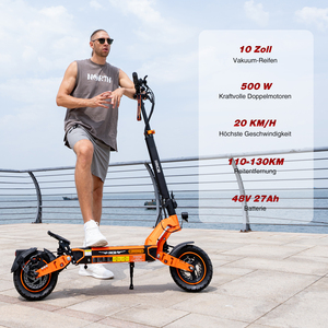 RCB D7 Pro ABE 48V 27Ah 500W Two-Wheel Adult Scooter Aluminum Alloy Foldable Waterproof 150kg Load Capacity Lithium Battery App - Product Image 1